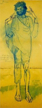 Le fou L idiot 1904 Pablo Picasso Peinture à l'huile